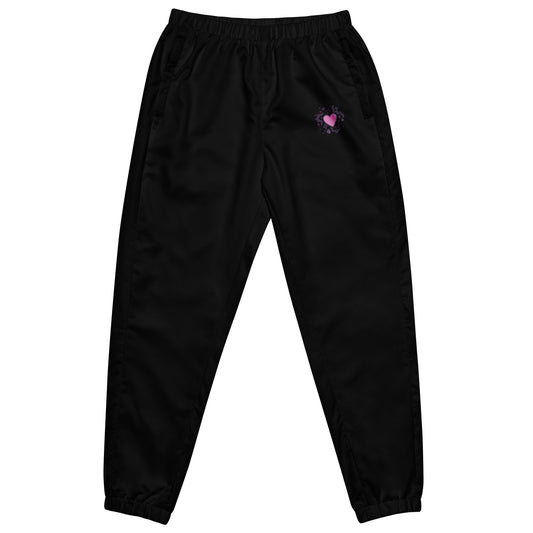 squigly heart track pants