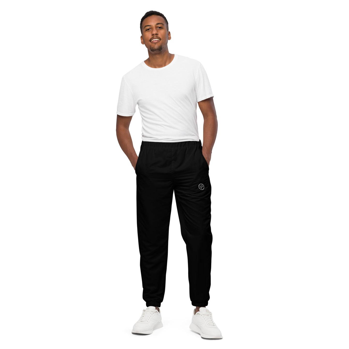 silly logo track pants